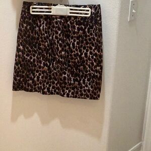 Leopard Print Skirt